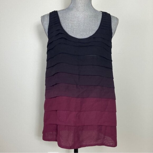 Aritzia Black and Purple Layered Tank Top - Picture 1 of 8